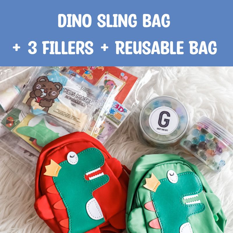 $7 Kids Goodie Bag - Dinosaur Sling Bag