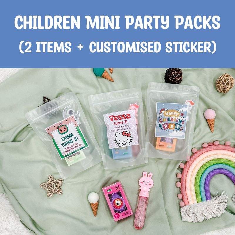 Party Pack Design $3 Mini Party Pack | Greet And Gift Singapore