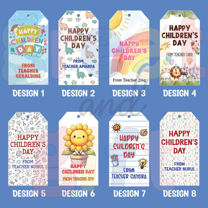 Custom Children's Day Gift Tags (Bundle of 10)