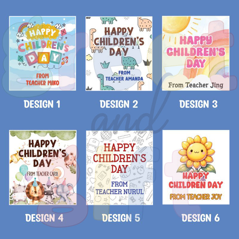 Custom Children's Day Stickers (Bundle of 12)