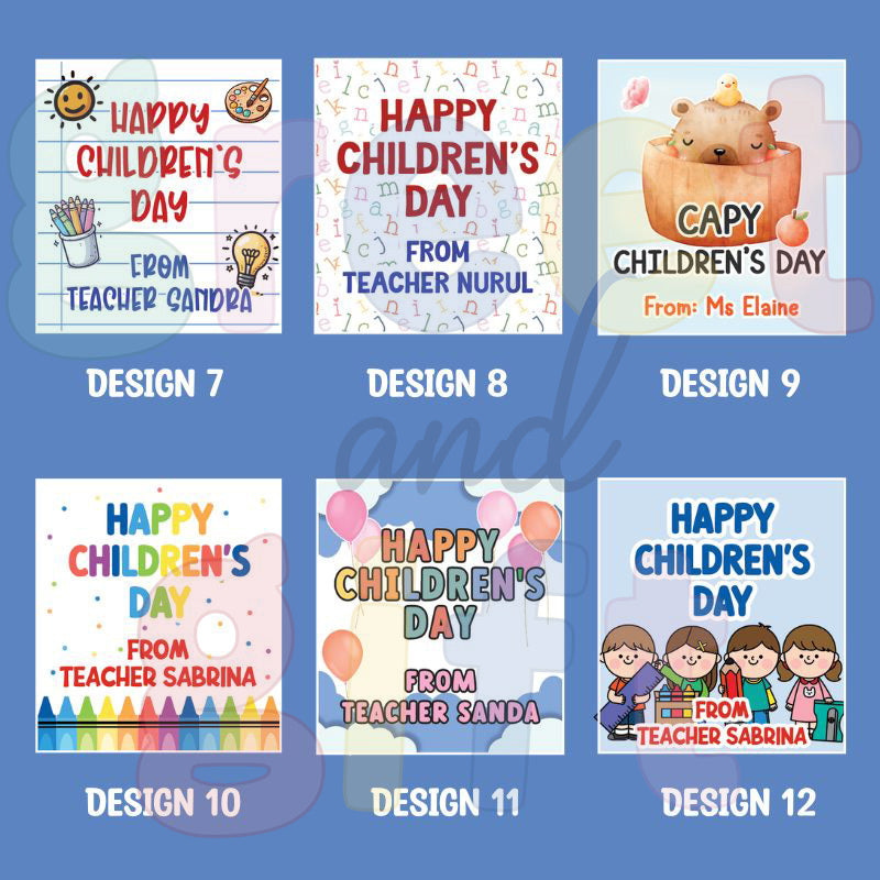 Custom Children's Day Stickers (Bundle of 12)