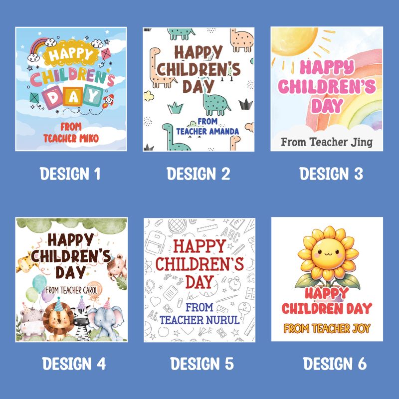 Custom Children's Day Stickers (Bundle of 12)