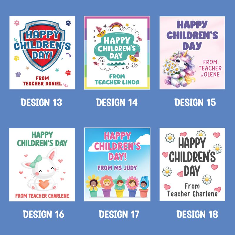 Custom Children's Day Stickers (Bundle of 12)