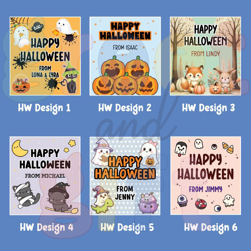 Custom Hallowen Stickers (Bundle of 12)