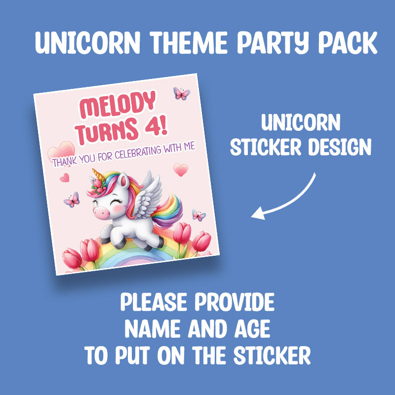 $5 Party Pack - Unicorn Theme