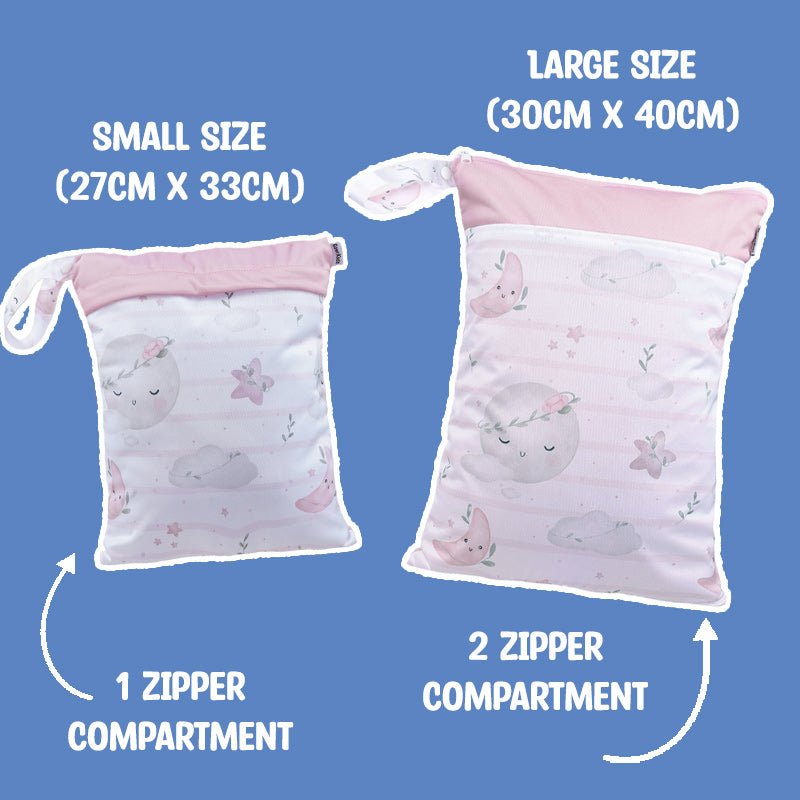 Personalized Wet Bag - Design 100 Pink Moon