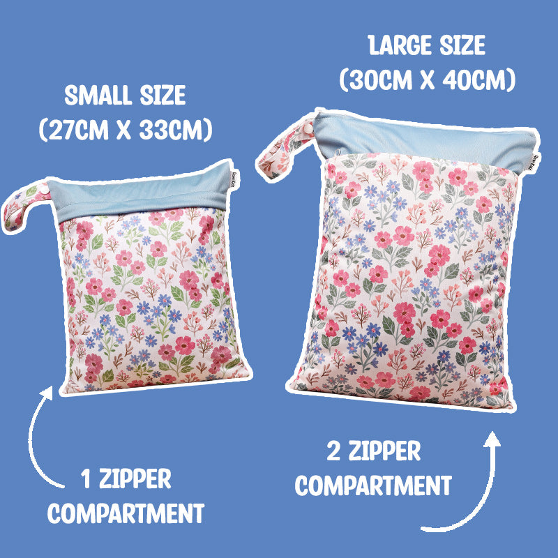 Personalized Wet Bag - Design 20 Flowers