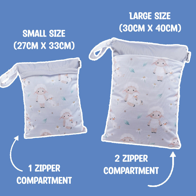 Personalized Wet Bag - Design 27 Sheep And Goose