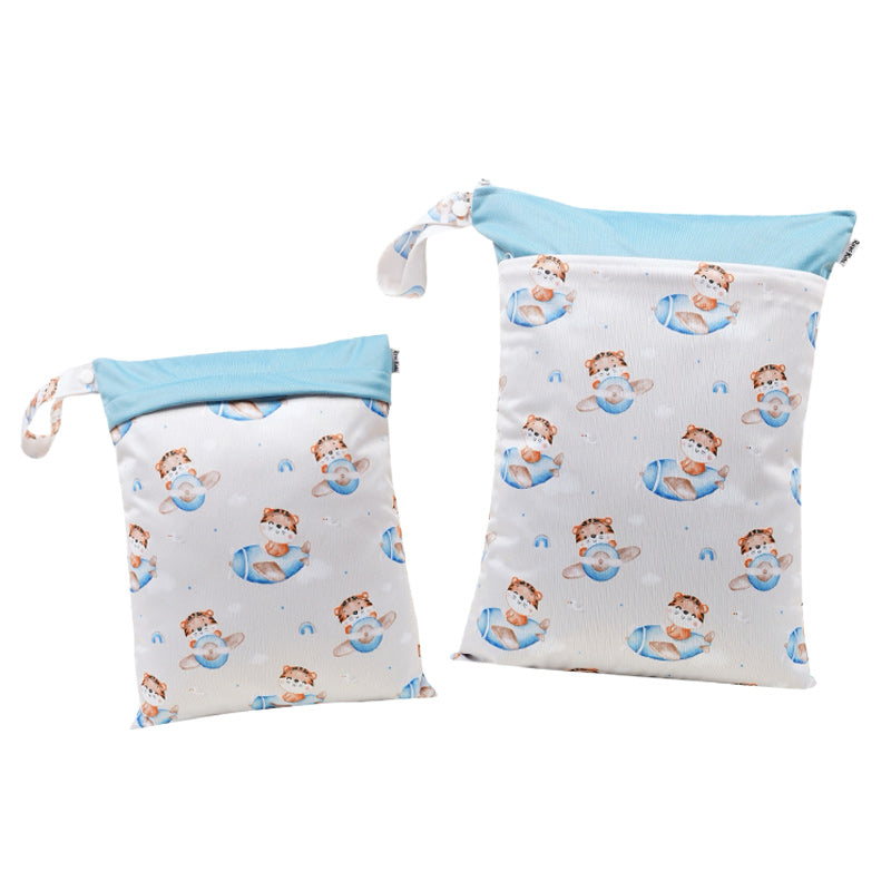 Personalized Wet Bag - Design 33 Tiger Airplane