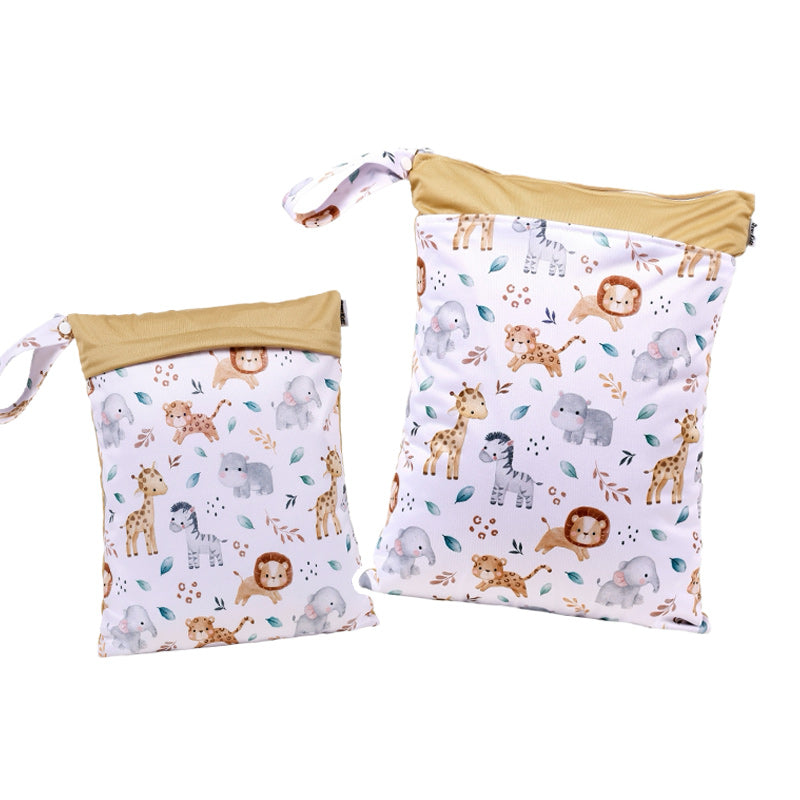 Personalized Wet Bag - Design 35 Safari Animals