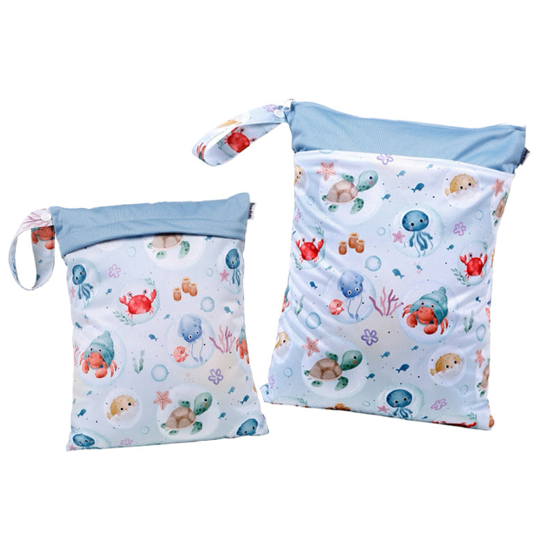 Personalized Wet Bag - Design 5 Sea Animals