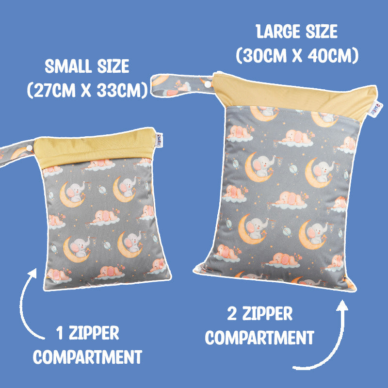 Personalized Wet Bag - Design 50 Elephant