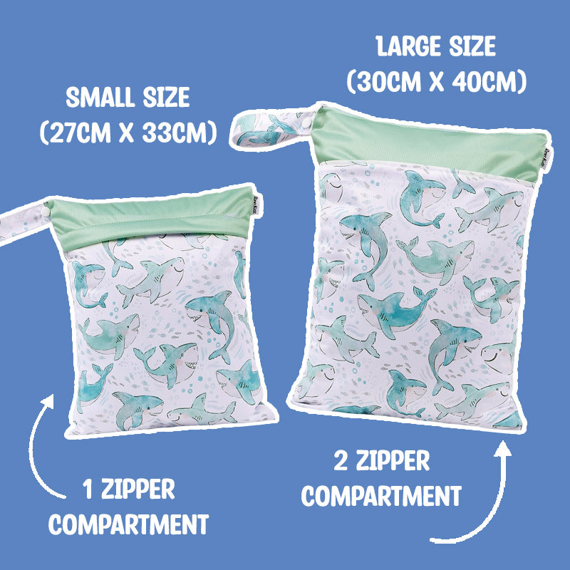 Personalized Wet Bag - Design 54 Sharks
