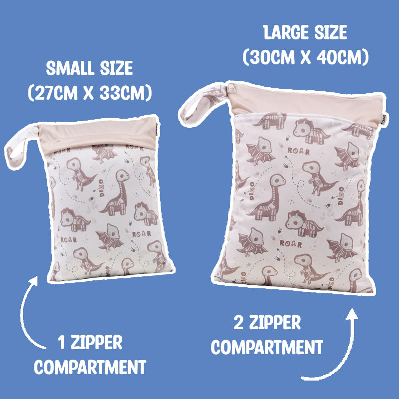 Personalized Wet Bag - Design 57 Dinosaur Fossil
