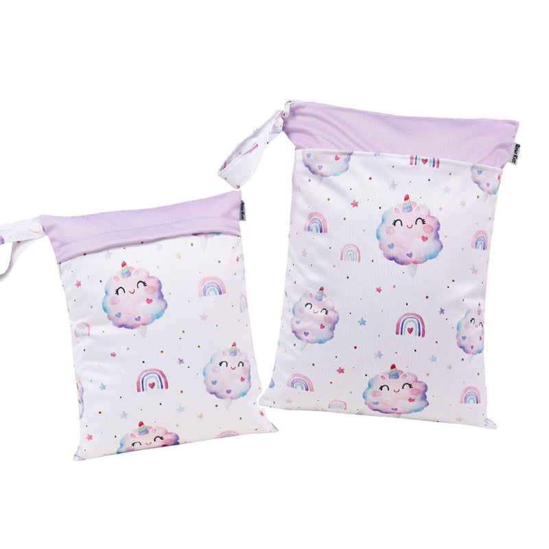 Personalized Wet Bag - Design 58 Unicorn Cotton Candy