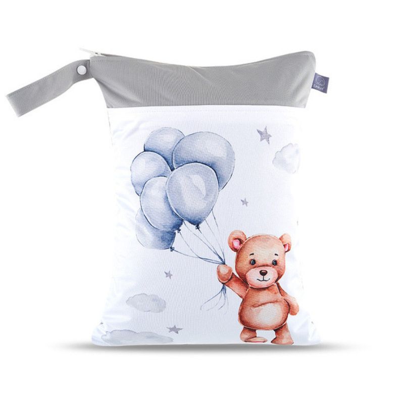 Personalized Wet Bag - Design 58 Bear with Balloons