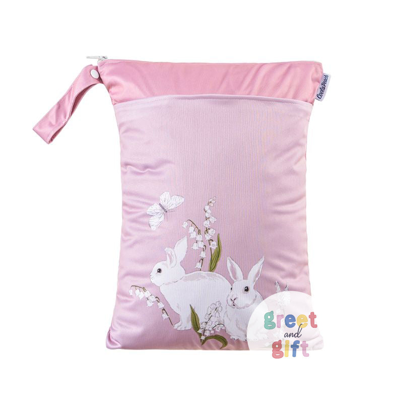 Personalized Wet Bag - Design 63 Pink Rabbits