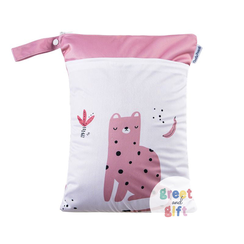 Personalized Wet Bag - Design 64 Pink Leopard