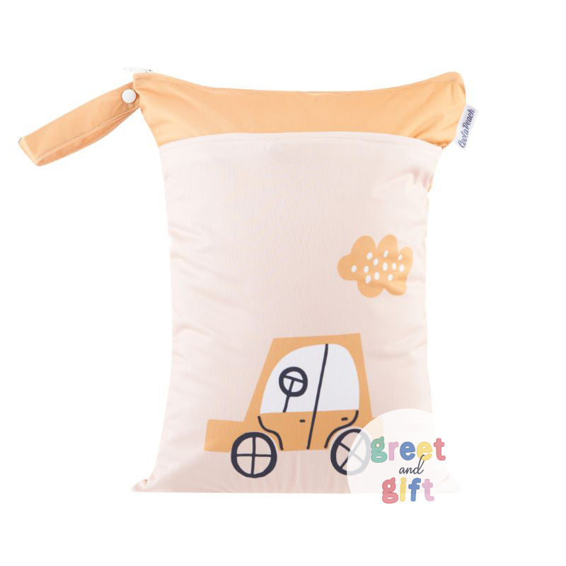 Personalized Wet Bag - Design 66 Yellow Car