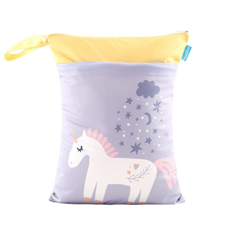 Personalized Wet Bag - Design 73 Purple Unicorn