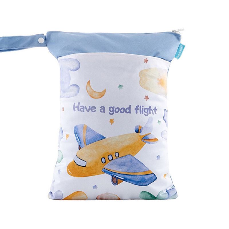 Personalized Wet Bag - Design 75 Blue Areoplane