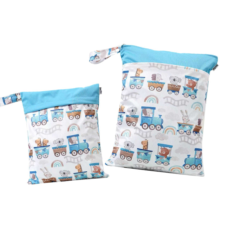 Personalized Wet Bag - Design 76 Animal Train