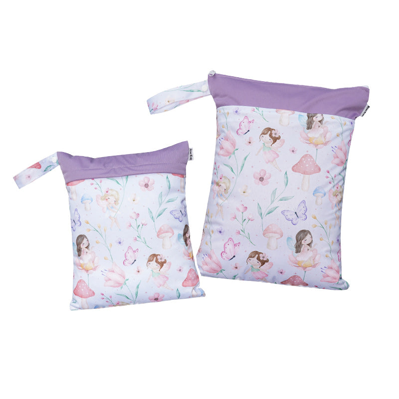 Personalized Wet Bag - Design 88 Purple Fairies