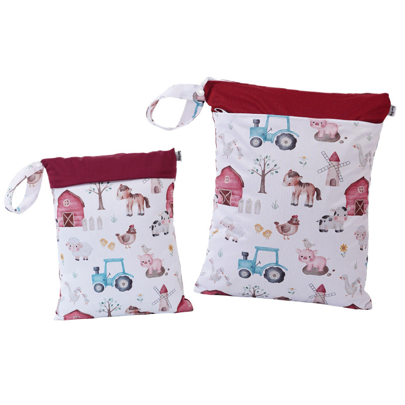 Personalized Wet Bag - Design 96 Farm Animals