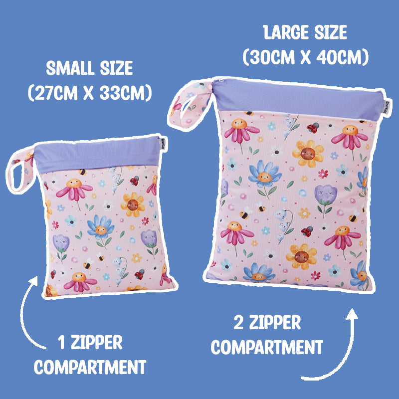 Personalized Wet Bag - Design 97 Cute Flowers