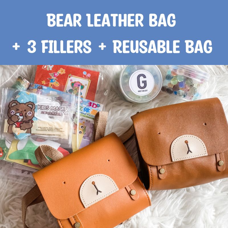 $10 Kids Goodie Bag - Bear Leather Bag