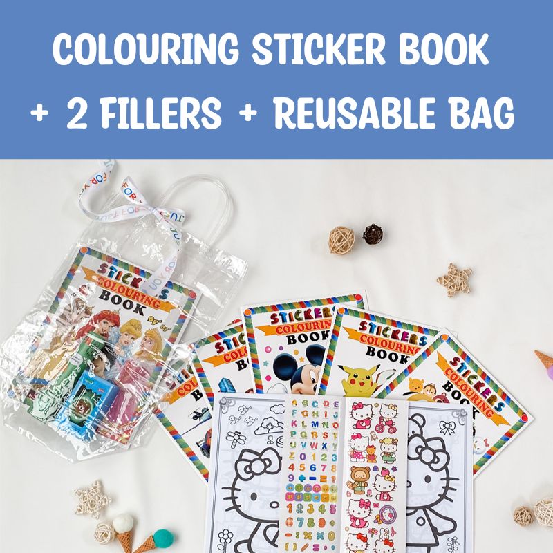 $5 Kids Goodie Bag - Colouring Sticker Book