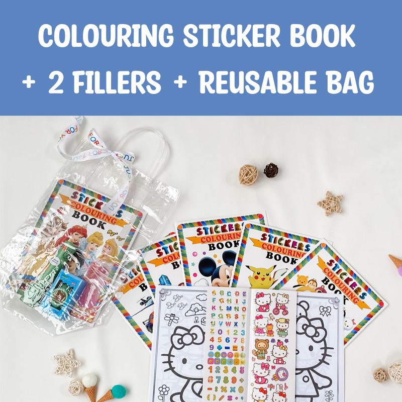 5 Goodie Bag Colouring Sticker Book Greet And Gift Singapore