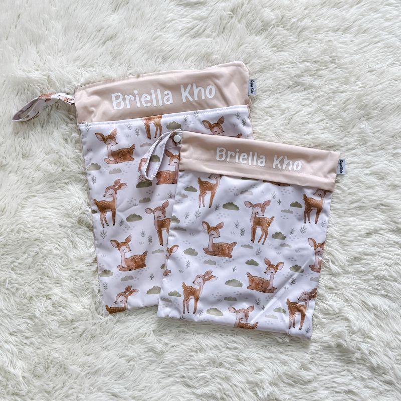 Personalized Wet Bag - Design 34 Deer