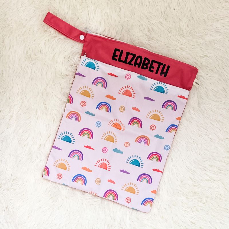 Personalized Wet Bag - Design 47 Colorful Sky