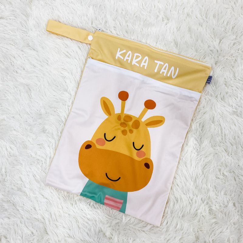 Personalized Wet Bag - Design 51 Giraffe