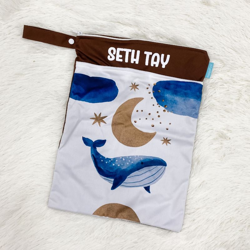 Personalized Wet Bag - Design 71 Whale