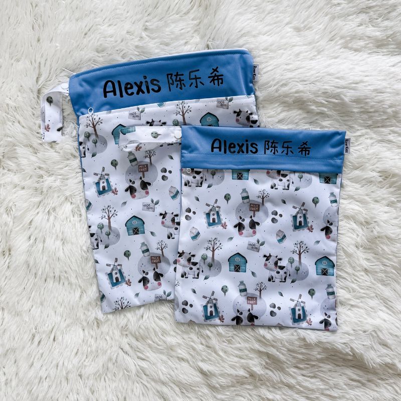 Personalized Wet Bag - Design 73 Milk Farm