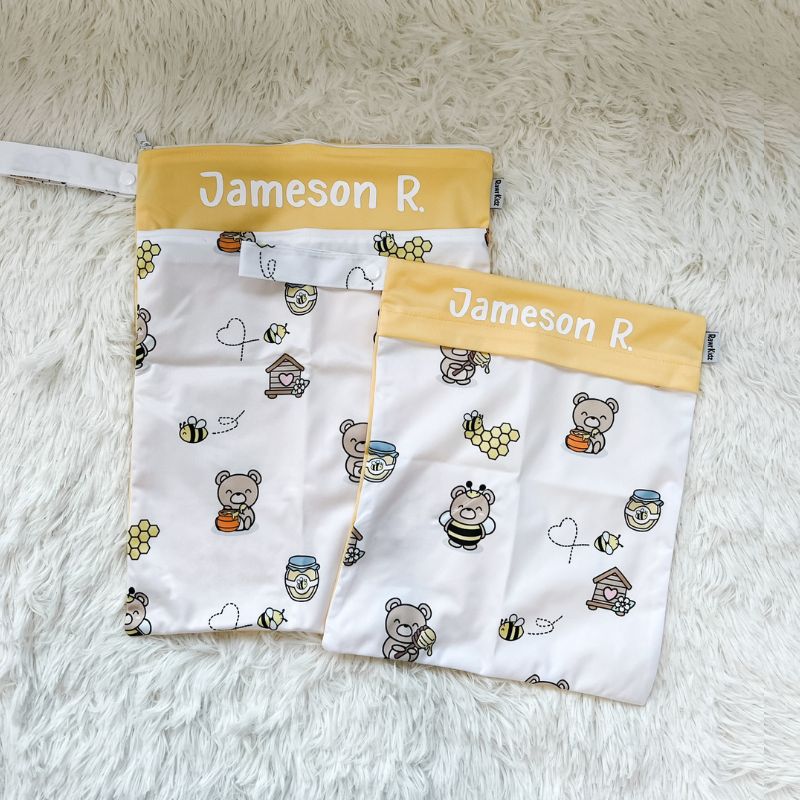 Personalized Wet Bag - Design 87 Honey bear