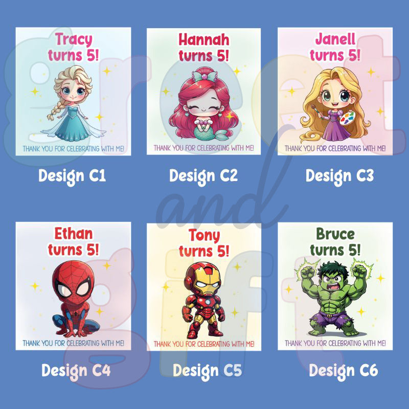 Custom Birthday Celebration Stickers