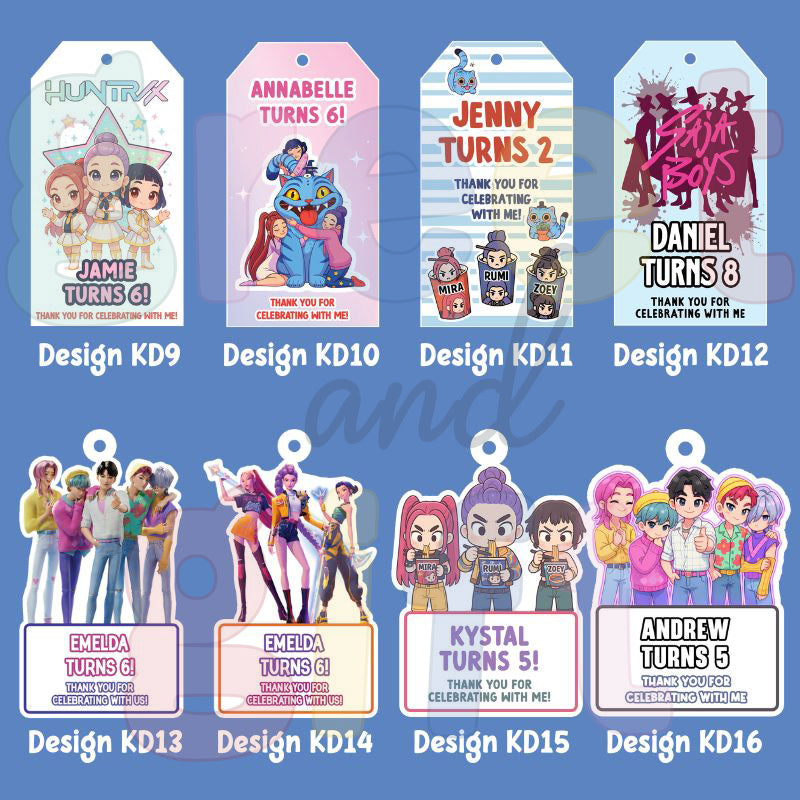 Custom Gift Tags - Kpop Demon Hunter (Bundle of 10)