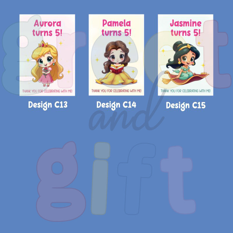 Customised Large Birthday Stickers