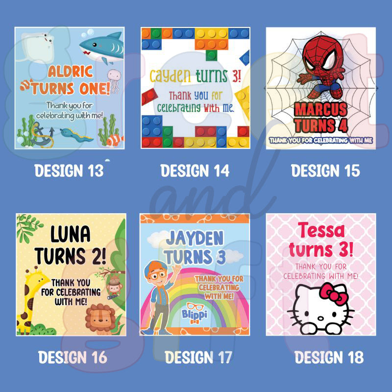 Custom Birthday Celebration Stickers