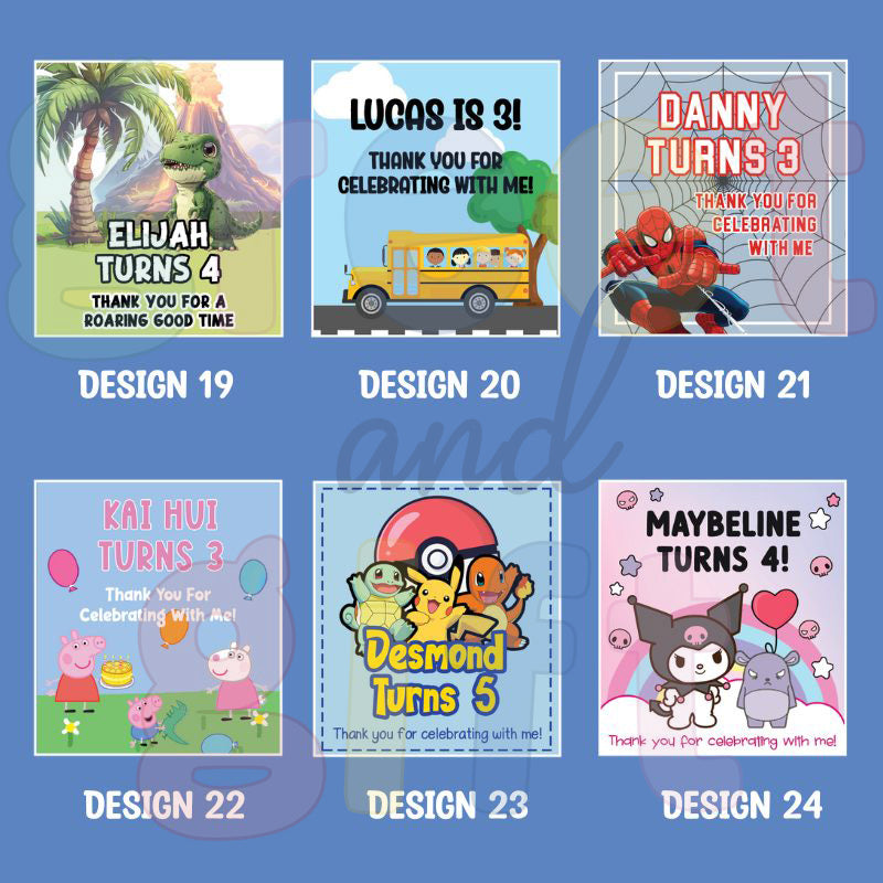 Custom Birthday Celebration Stickers 