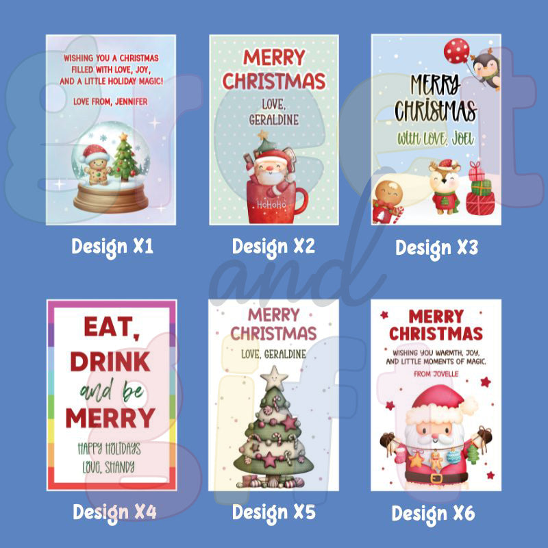 Custom Large Christmas Stickers