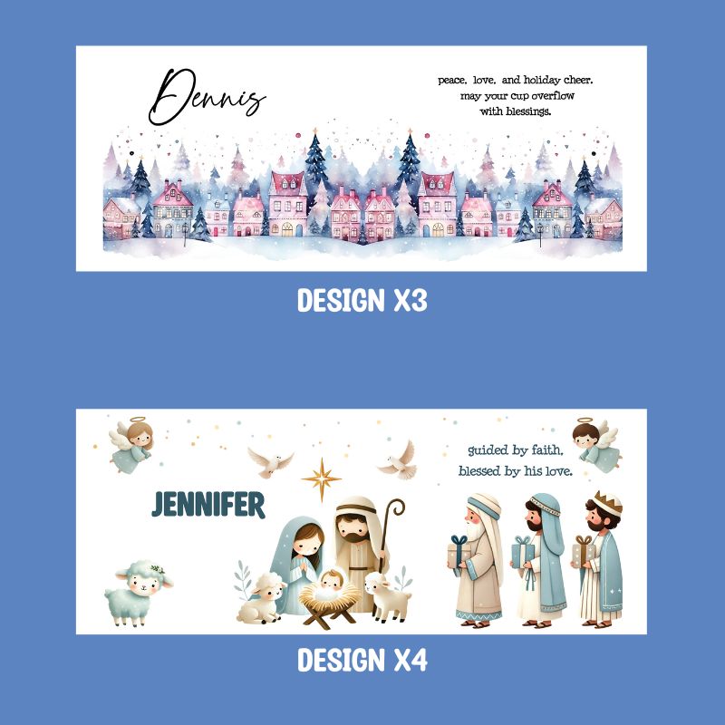 Personalized Christmas Ceramic Mug Designs