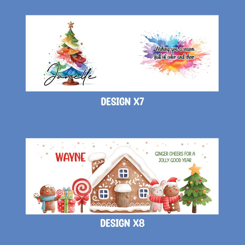 Personalized Christmas Ceramic Mug Designs