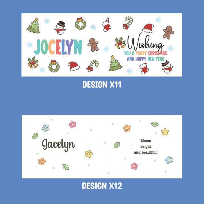 Personalized Christmas Ceramic Mug Designs