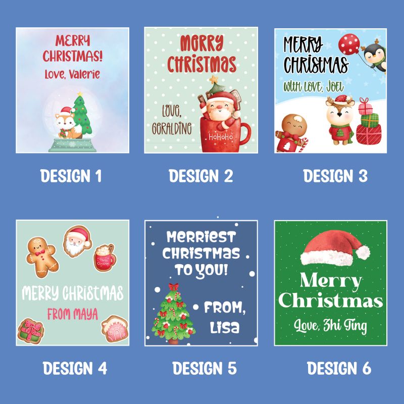 Custom Christmas Gift Stickers (Bundle of 12)