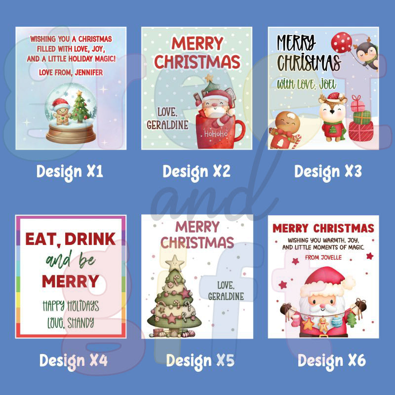 Custom Christmas Gift Stickers