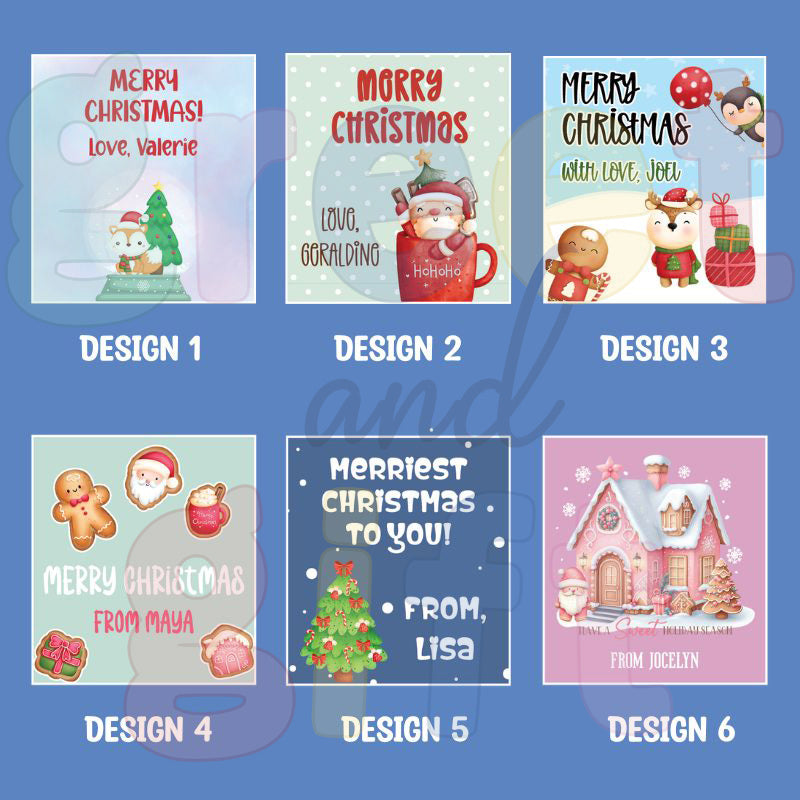 Custom Christmas Gift Stickers (Bundle of 12)